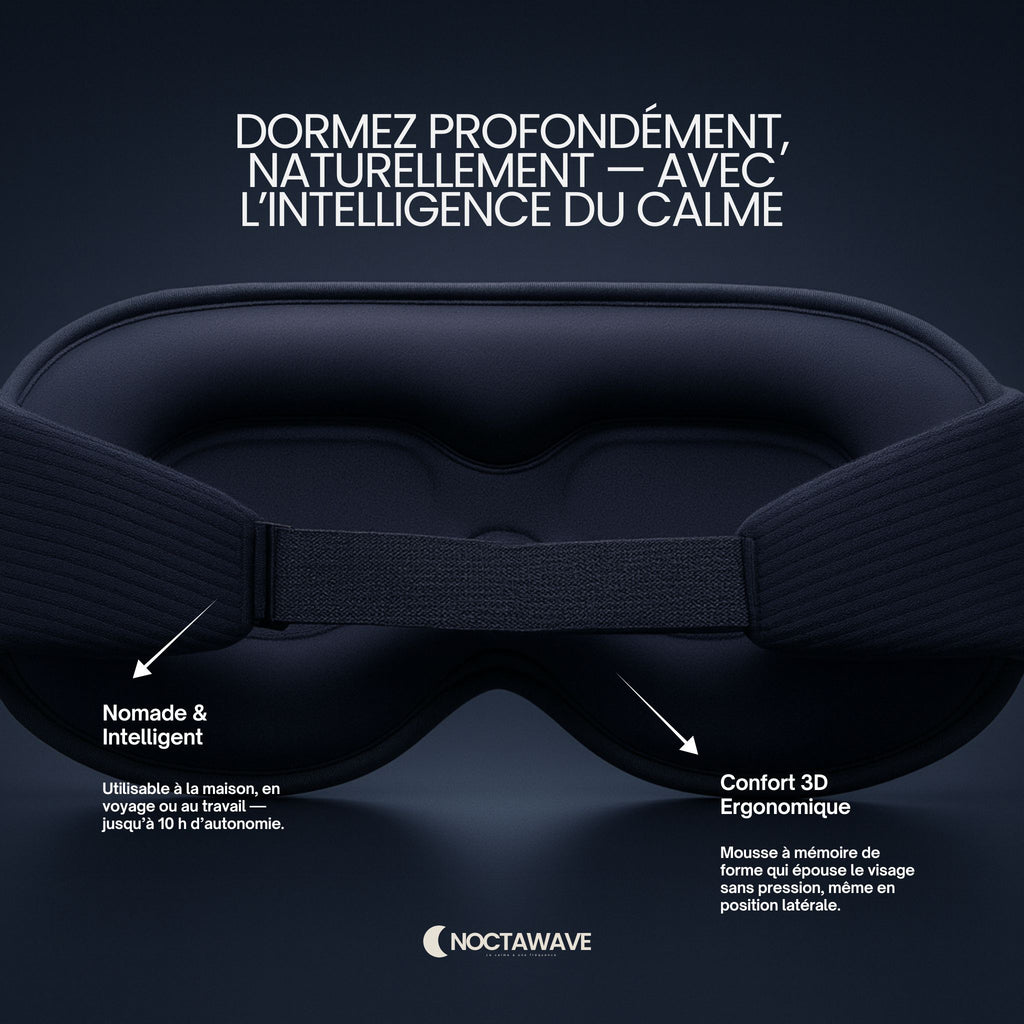 Noctawave™ Masque de Sommeil Bluetooth 3D
