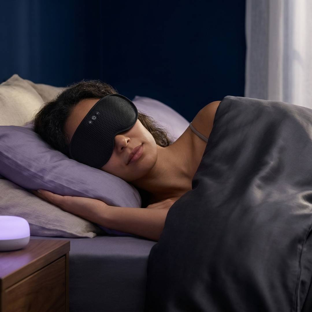 Noctawave™ – Masque de sommeil Bluetooth 3D